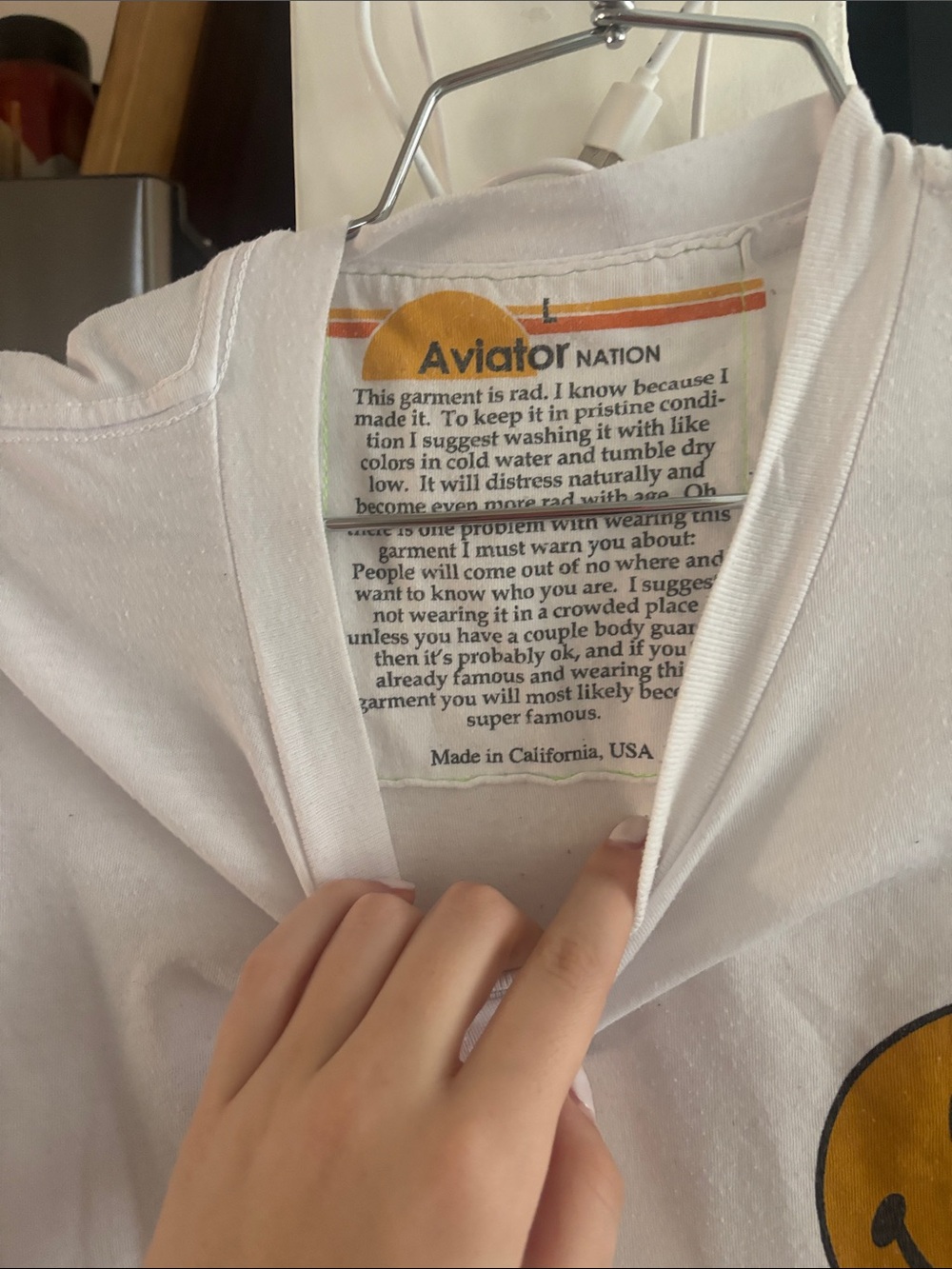 White Woman’s Smiley Face T-Shirt - Unbranded - Picture 3 of 5